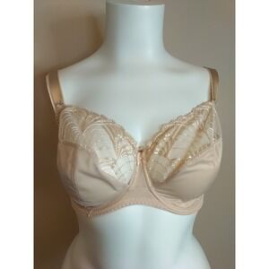 Fantasie Nude Adelle Underwire Semi Sheer‎ Side Support Bra Size 38H